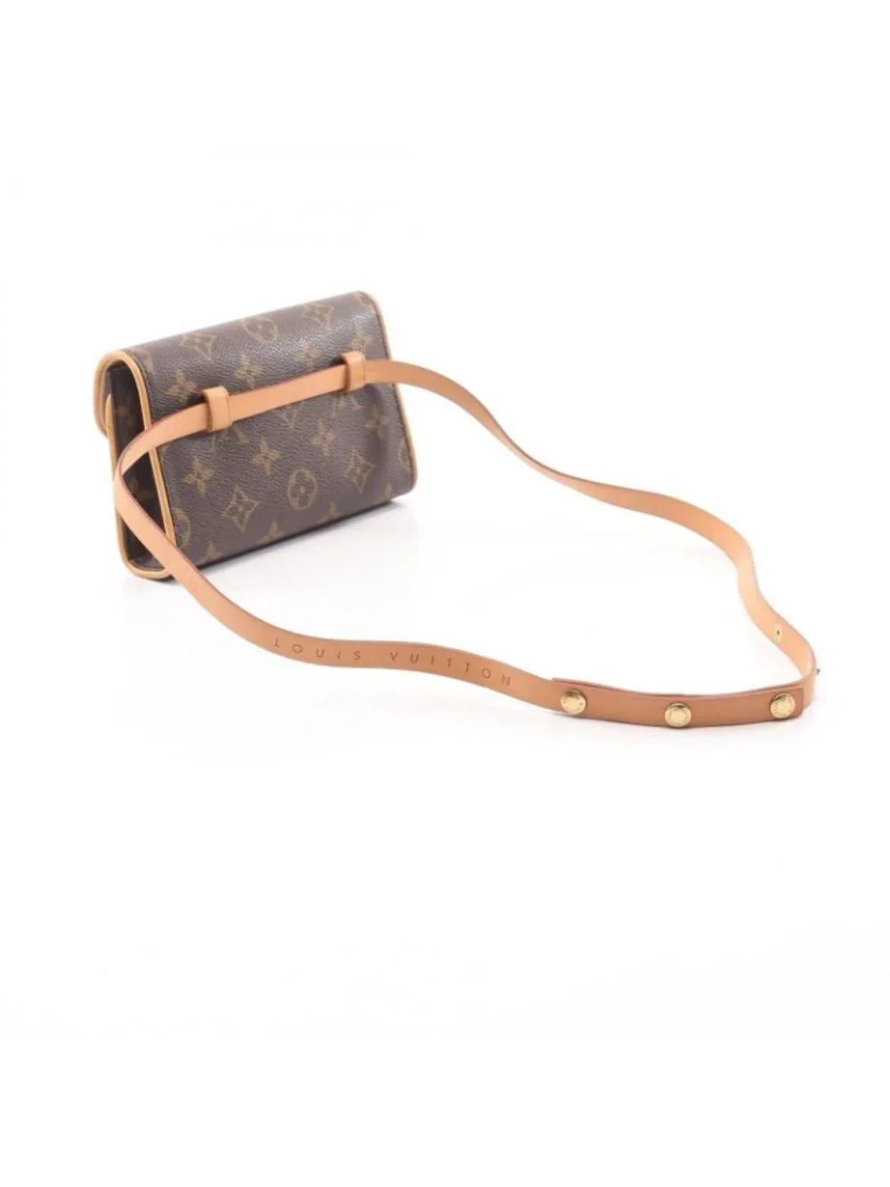 Louis Vuitton Waist Bag Pochette Florentine Monogram with Bouton Pression Canvas